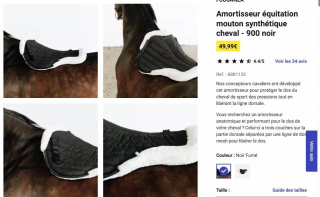 Amortisseur cheval mouton