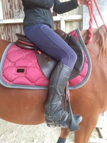 Selle GBS semi-creuse 17 pouces marron