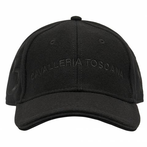 Casquette Baseball en Laine Noir - Cavalleria Toscana