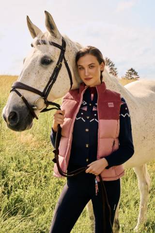 Doudoune sans manches VIOLA CORD PUFFER - Boss Equestrian