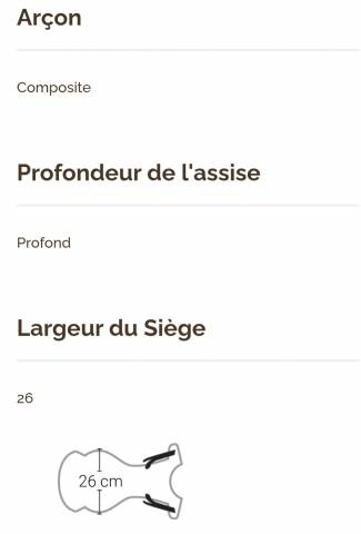 Selle dressage monoquartier 17"5