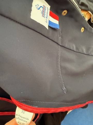 Magnifique Veste Le sabotier 32 bleu marine et or