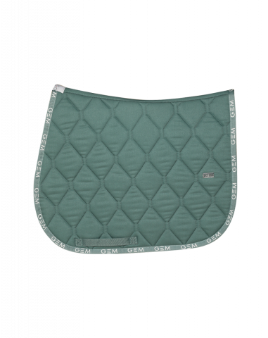 Tapis de selle LOVE Obstacle Bleu acier - GEM