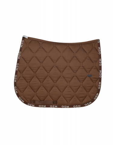 Tapis de selle LOVE Obstacle Marron Chocolat - GEM