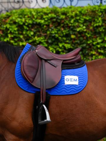 Tapis de selle TOUC TOUC Obstacle - GEM - Bleu roi