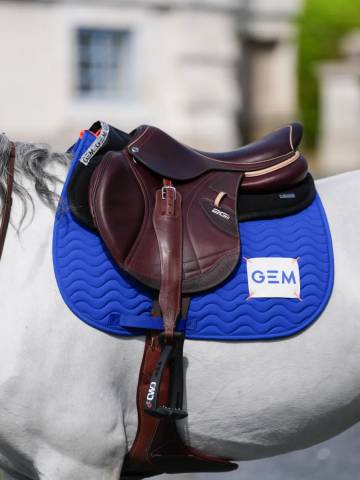 Tapis de selle TOUC TOUC Obstacle - GEM - Bleu roi