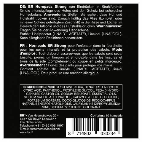 Coussinets humides HORNPADS BR - Protection des sabots