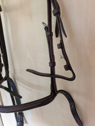 Bridon CWD doublé muserolle française 1/2 rond