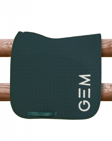 Tapis de selle Ten DRESSAGE - GEM - Matelassage en V