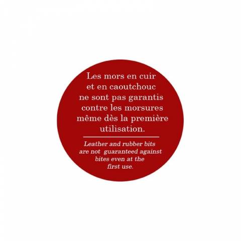 Mors Pelham petites branches caoutchouc rigide - Jump'in