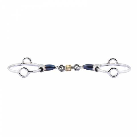 Mors Blue Steel releveur double brisure - Jump'In - Confort optimal