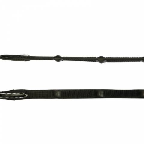 Rênes caoutchouc avec 7 stops - Collection One - Jump'In