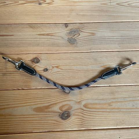 Lanière de sous gorge travel - Jump'In - Cuir et corde