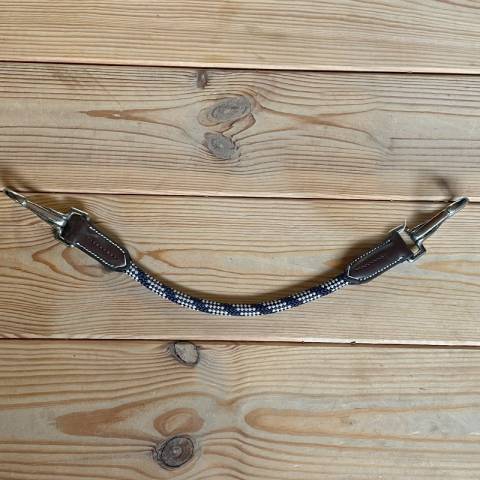 Lanière de sous gorge travel - Jump'In - Cuir et corde