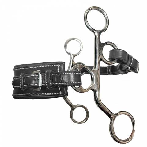 Hackamore PONEY cuir nez rectangle - Jump'in - 16,5 cm