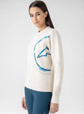 Pull d'équitation col rond Ezzy - Equiline - Polaire douce