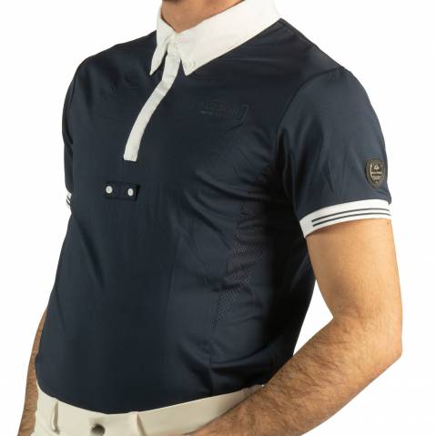 Polo de concours enfant Bankso manches courtes - Flags & Cup - Technique léger