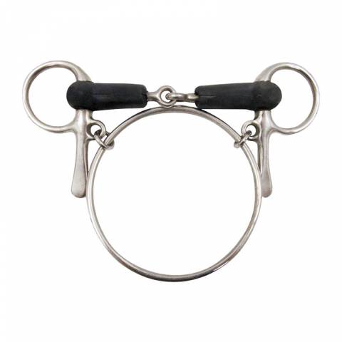 Mors Dexter brisé caoutchouc inox - Tradition Trot - 21 mm