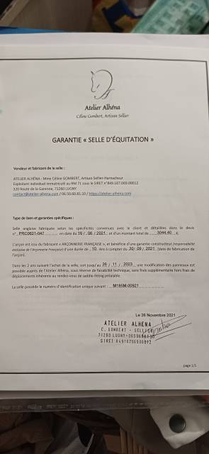 Selle mixte 18.5 pouces