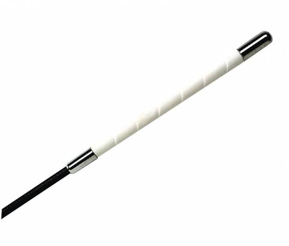 Stick de dressage W&G - Poignée blanche