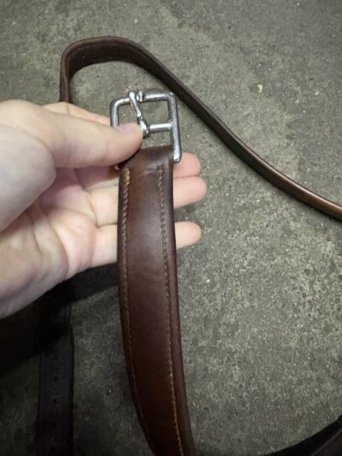 Étrivières Bruno Delgrange en cuir havane 135cm