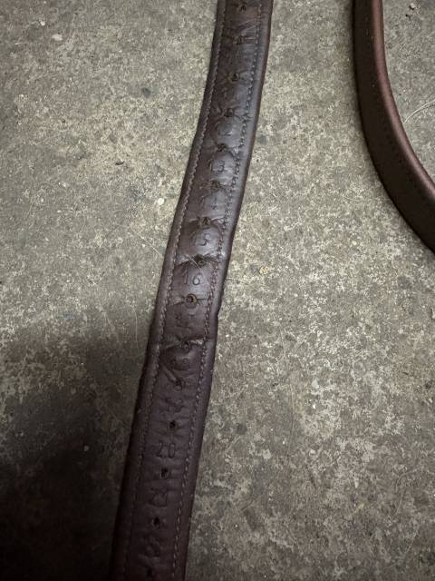 Étrivières Bruno Delgrange en cuir havane 135cm