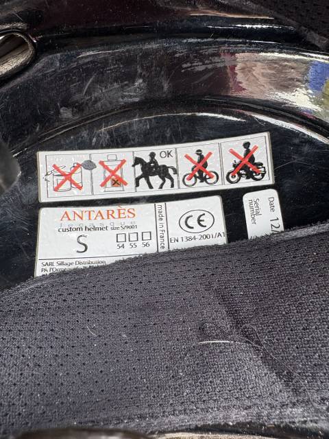 Casque Antarès Custom Helmet taille 56 (coque S)