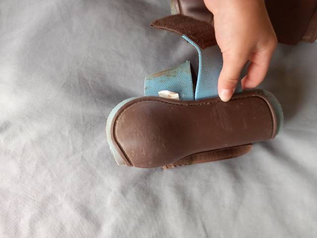 Guettre norton (bleu ciel et marron ) taille shetland 