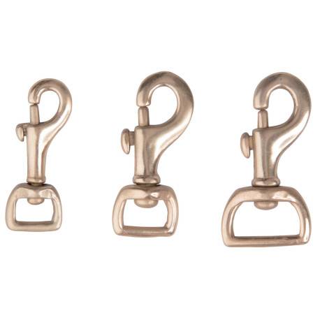 Mousqueton œil carré 25mm - TdeT - Laiton