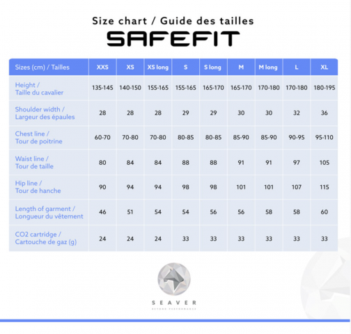 Gilet airbag Safefit Seaver - S - noir