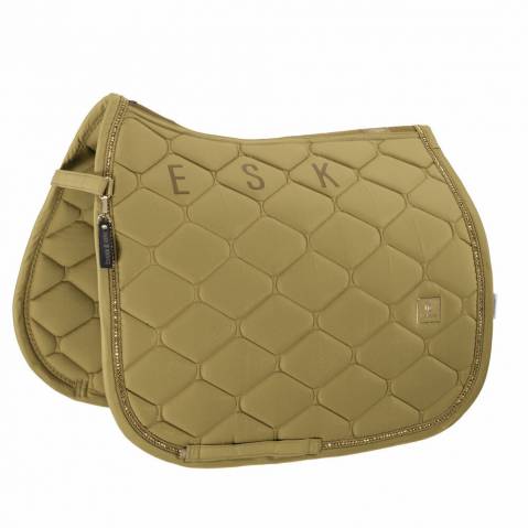 Tapis de selle Glam Crystal Heritage - Eskadron - Strass dor&eacute;s