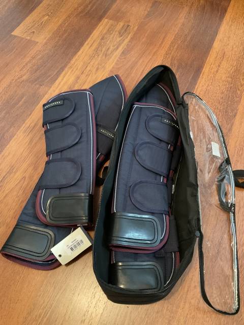 Guêtres de transport équithème bleu renforcée