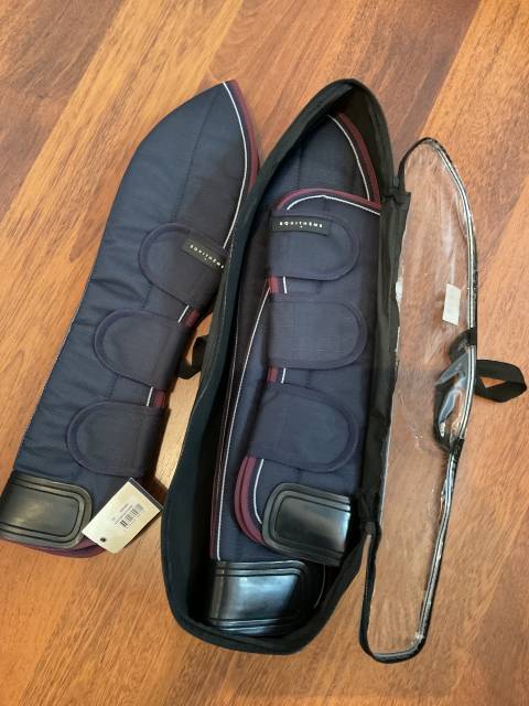 Guêtres de transport équithème bleu renforcée