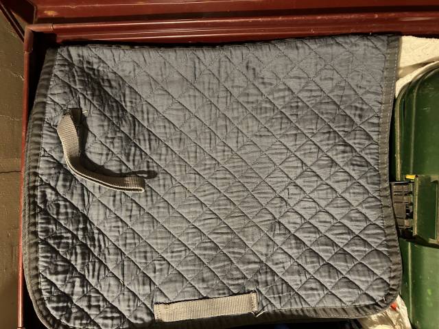 Tapis gris été pour poney D