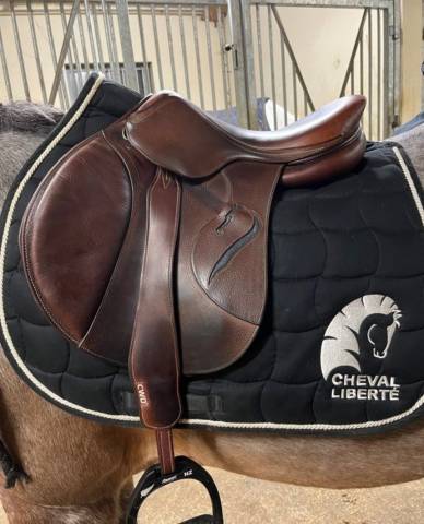 Selle Antares modèle contact 16,5’ havane