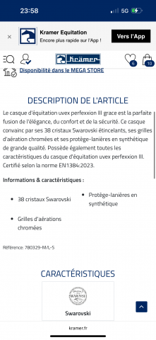 Bombe équitation UVEX