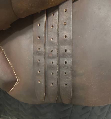 Selle mixte #Eric Thomas élite #17 pousse #étrivières #