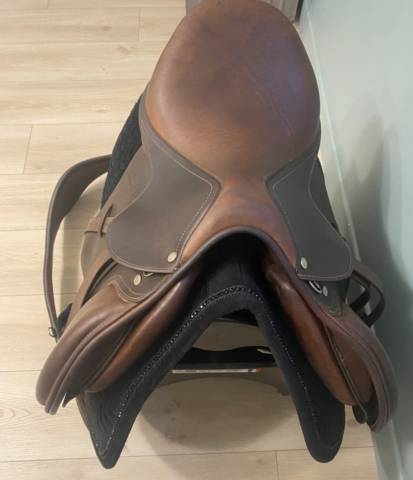 Selle mixte #Eric Thomas élite #17 pousse #étrivières #