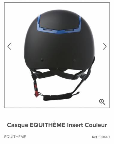 Bombe Equithème avec détails bleu