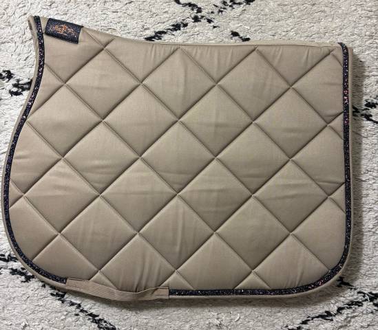 Tapis de selle JU & PA - Galon pailleté