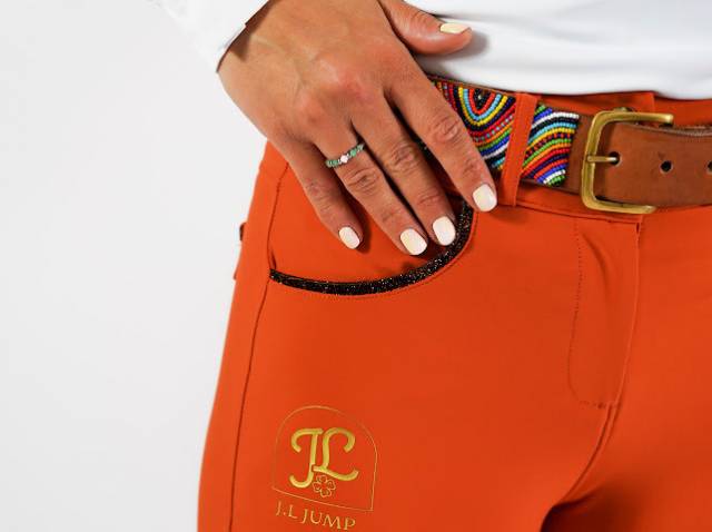 Pantalon Alpha Terracotta - JL Jump - Élastique et chic