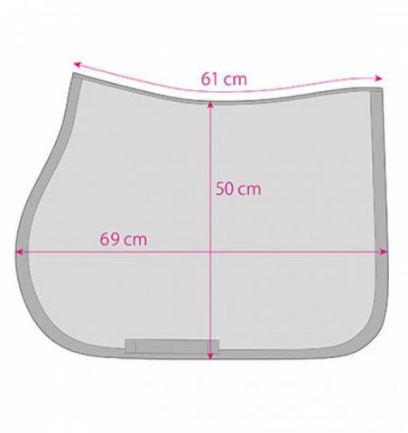 Tapis de selle mixte Crown Vert sapin - Spooks - Robuste et brodé