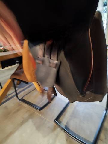 Selle cuir noire Forestier Mixte 17,5 pouces