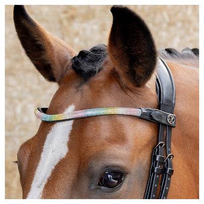Frontal Rainbow - HARRY'S HORSE - Cuir avec cristaux