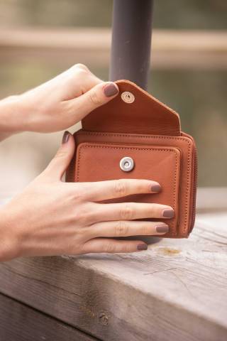 Porte monnaie Clémence - Pénélope Collection - Cuir élégant