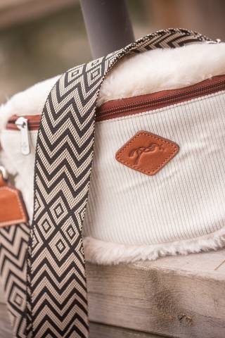 Sac banane Aliz - Pénélope Collection - Fausse fourrure et velours