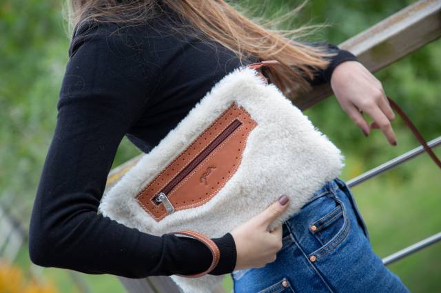 Pochette Emilie - Pénélope Collection - Cuir cognac