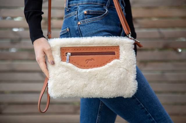 Pochette Emilie - Pénélope Collection - Cuir cognac