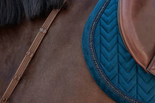 Tapis de selle Velvet Mini Perles - Kentucky - Velours luxueux