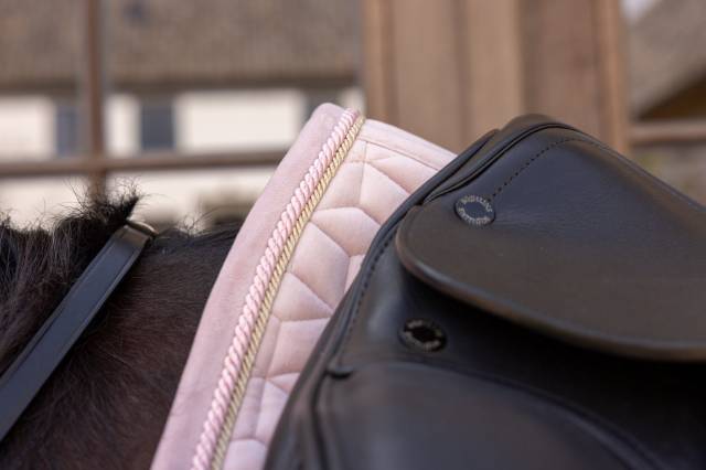 Tapis de selle Velvet Rose pale DRESSAGE - Kentucky